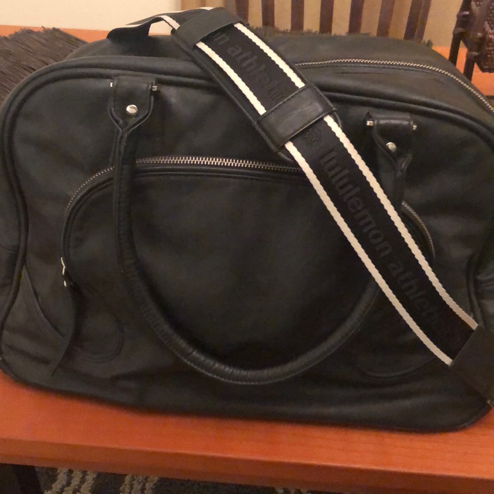 Lululemon leather black bag